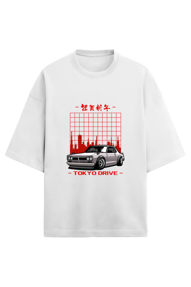 Unisex Terry Oversized  Car T-Shirt