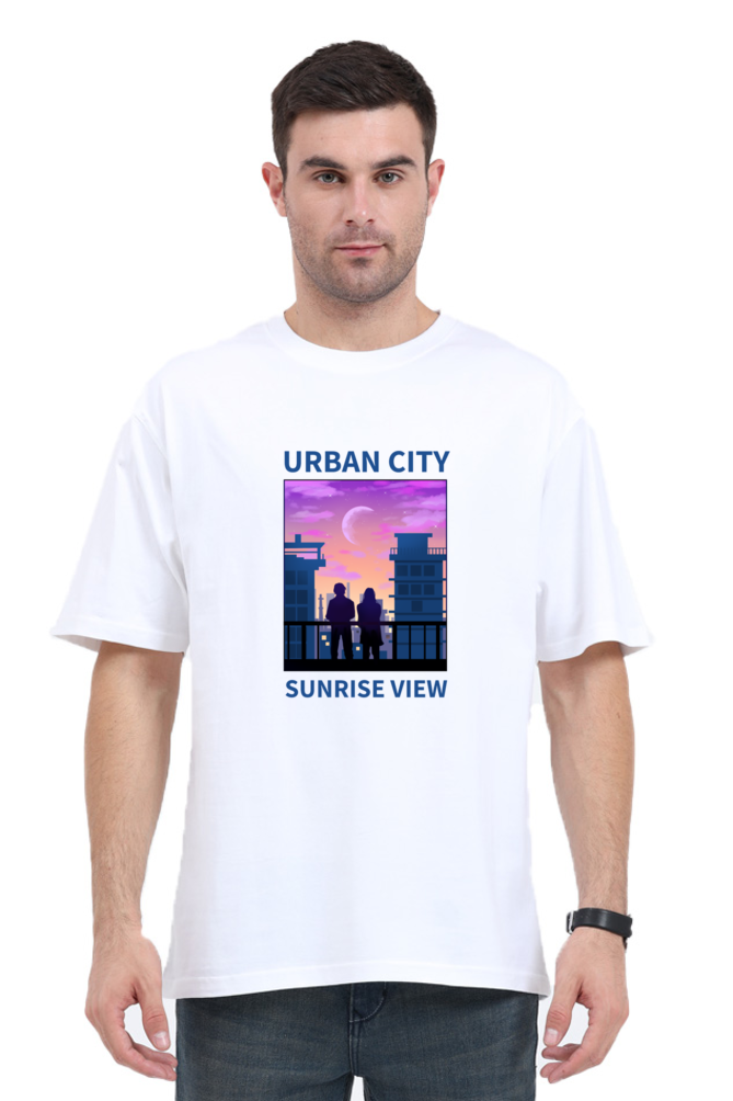 Oversized Streetwear T-shirt (Urban Japanese City)