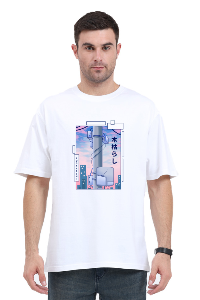 Oversized Streetwear T-shirt (Urban Japanese City)