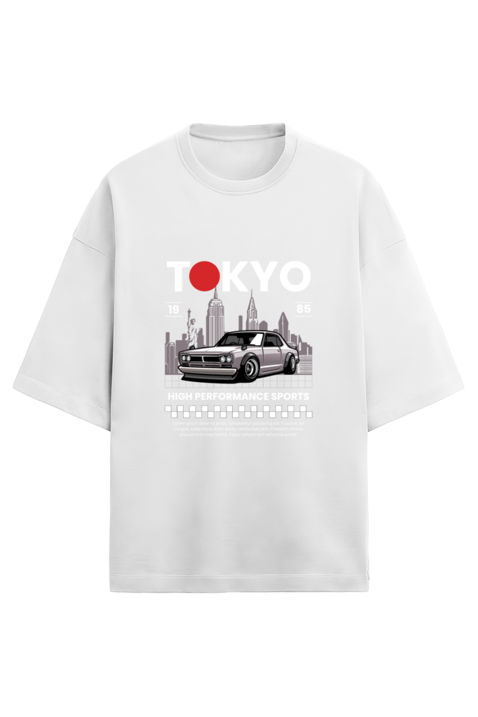 Unisex Terry Oversized  Car T-Shirt