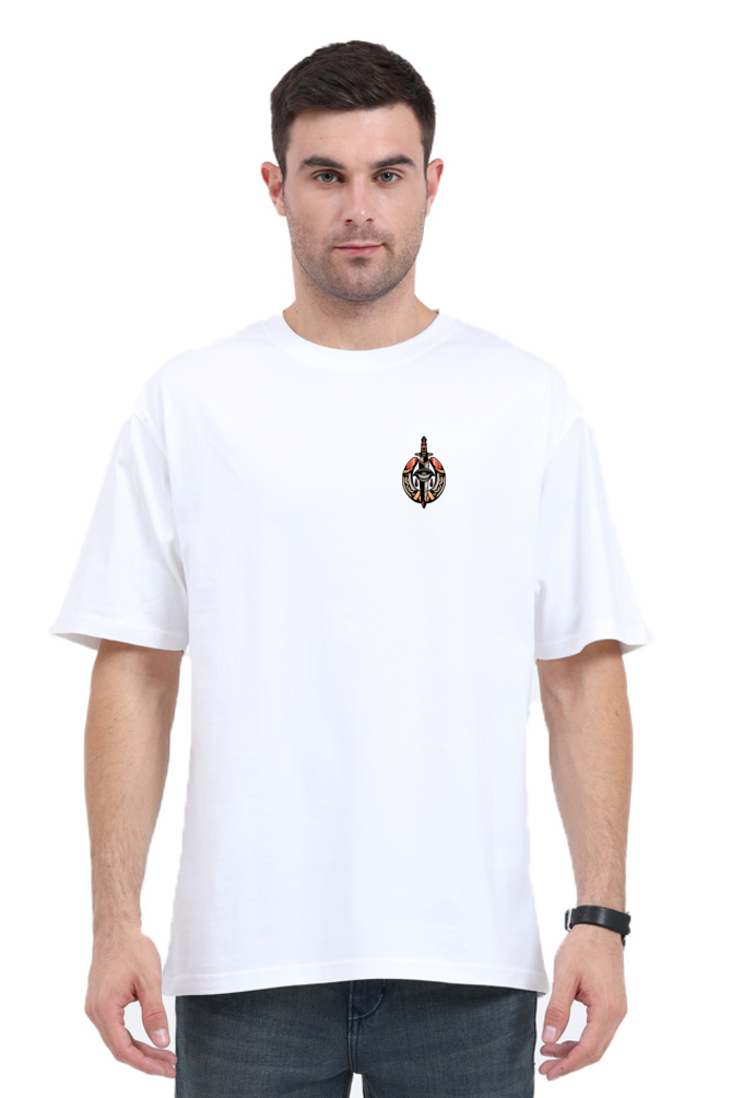 Oversized Streetwear T-shirt(Barbed Wire Skull)