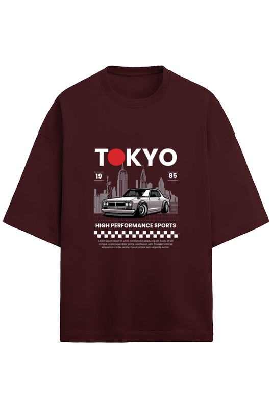 Unisex Terry Oversized  Car T-Shirt