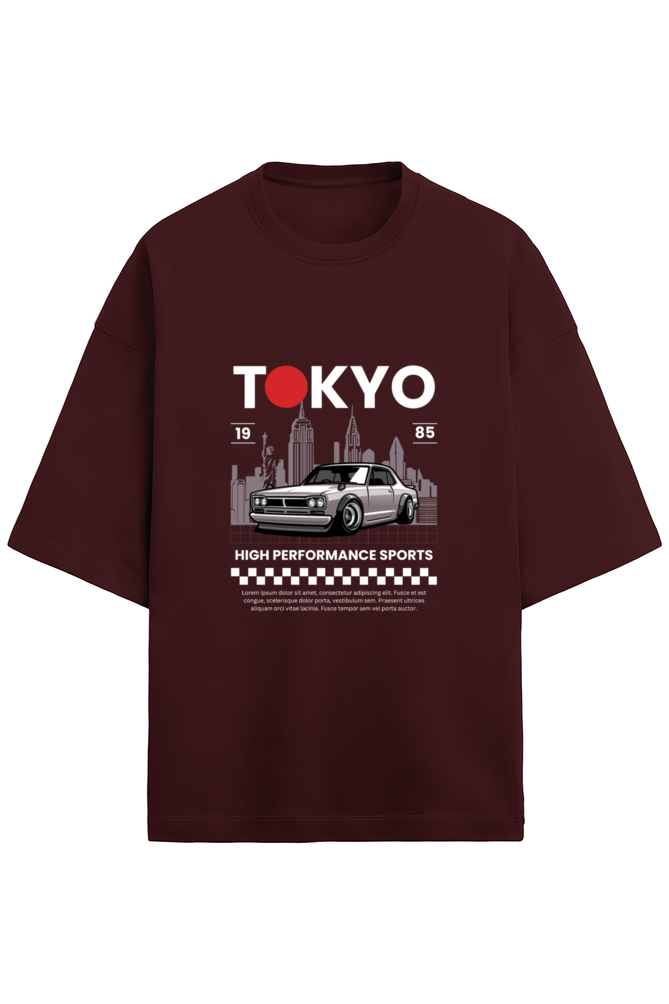 Unisex Terry Oversized  Car T-Shirt