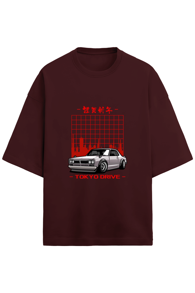 Unisex Terry Oversized  Car T-Shirt