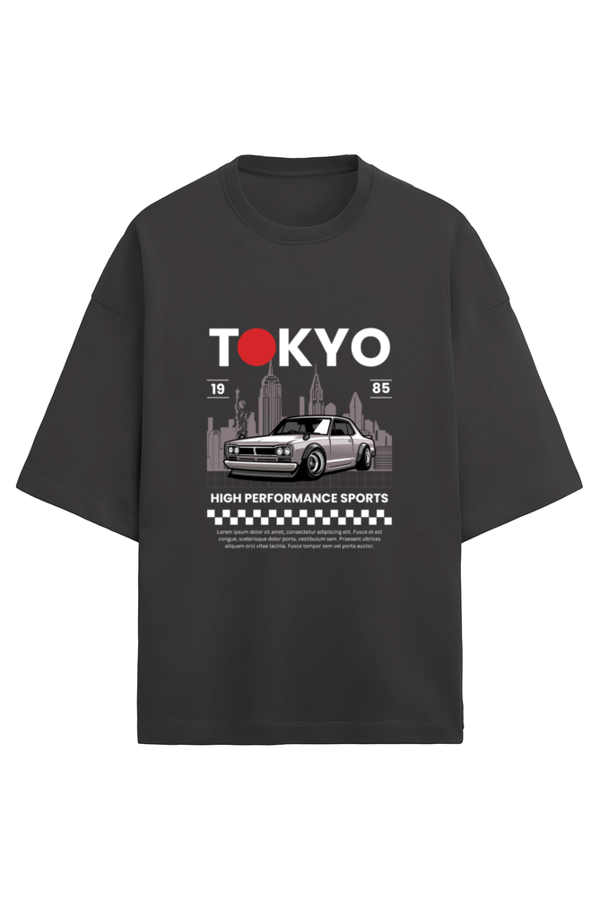 Unisex Terry Oversized  Car T-Shirt