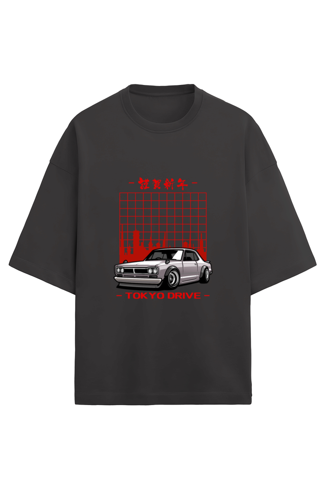 Unisex Terry Oversized  Car T-Shirt