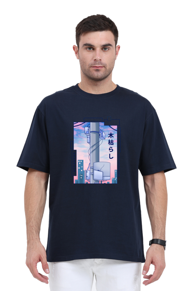 Oversized Streetwear T-shirt (Urban Japanese City)