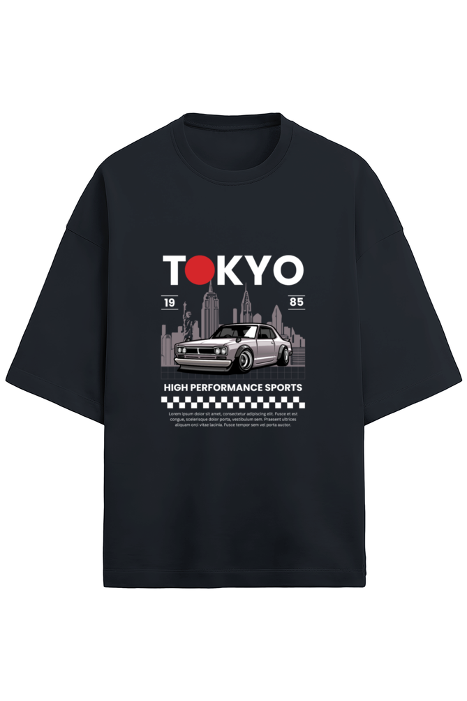 Unisex Terry Oversized  Car T-Shirt