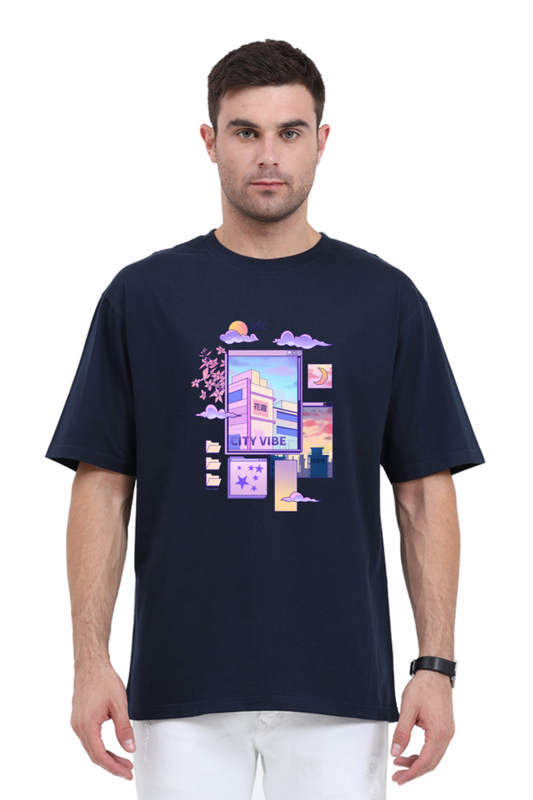 Oversized Streetwear T-shirt (Urban Japanese City)