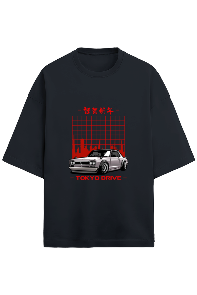 Unisex Terry Oversized  Car T-Shirt