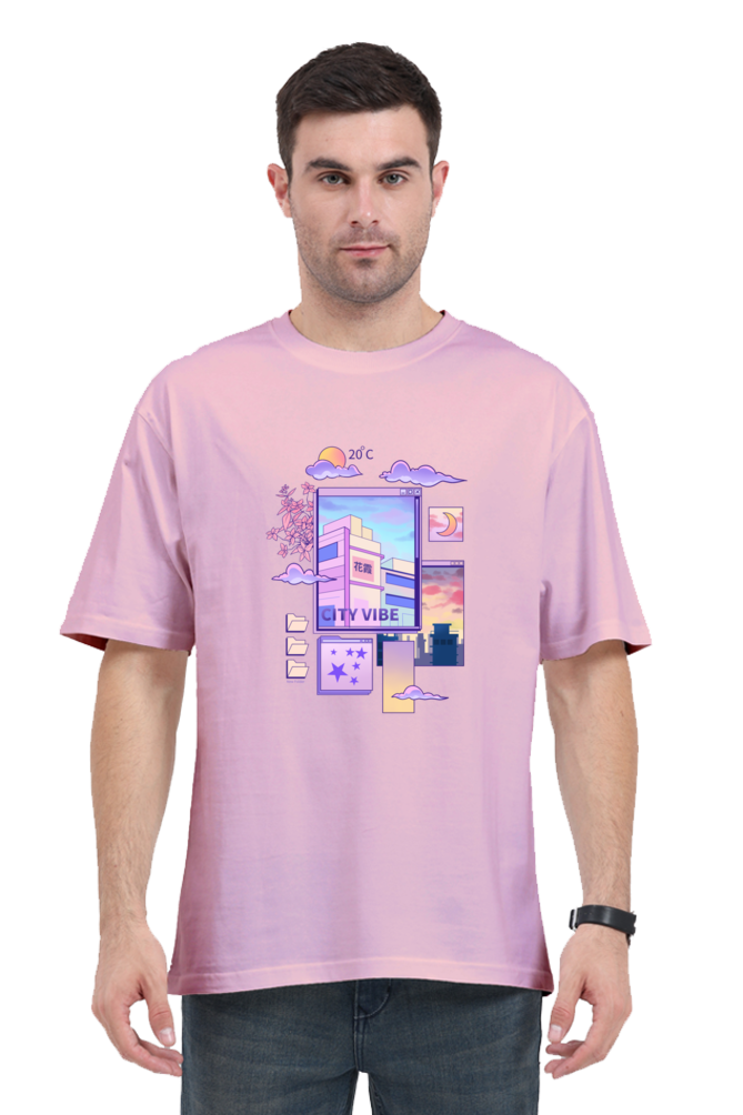 Oversized Streetwear T-shirt (Urban Japanese City)