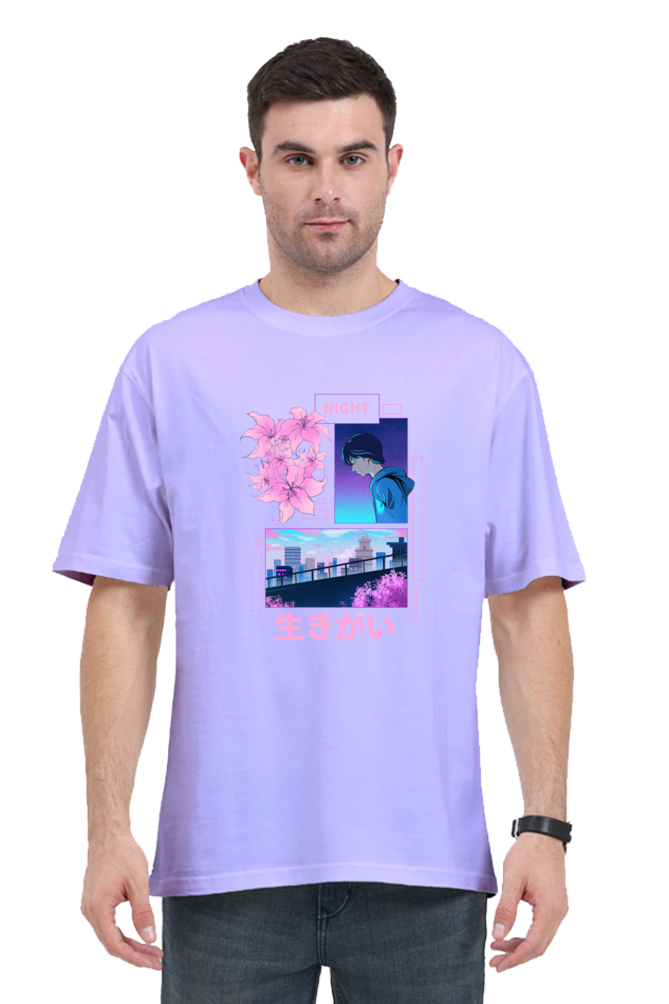 Oversized Streetwear T-shirt (Urban Japanese City)