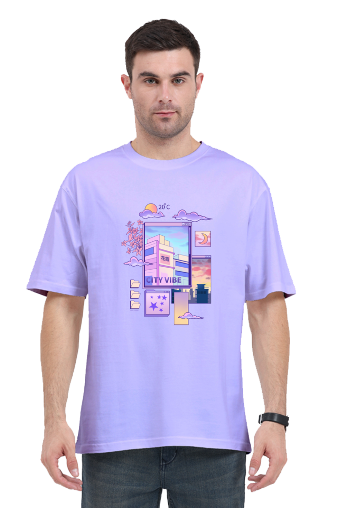 Oversized Streetwear T-shirt (Urban Japanese City)