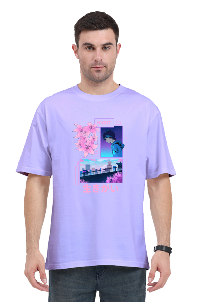 Oversized Streetwear T-shirt (Urban Japanese City)