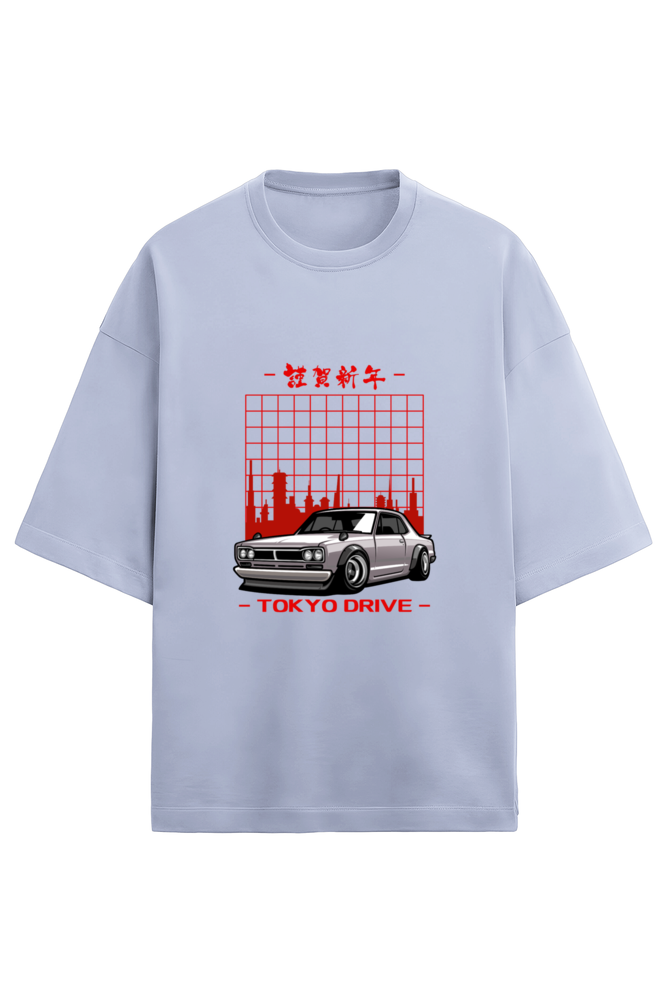 Unisex Terry Oversized  Car T-Shirt