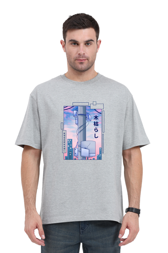 Oversized Streetwear T-shirt (Urban Japanese City)