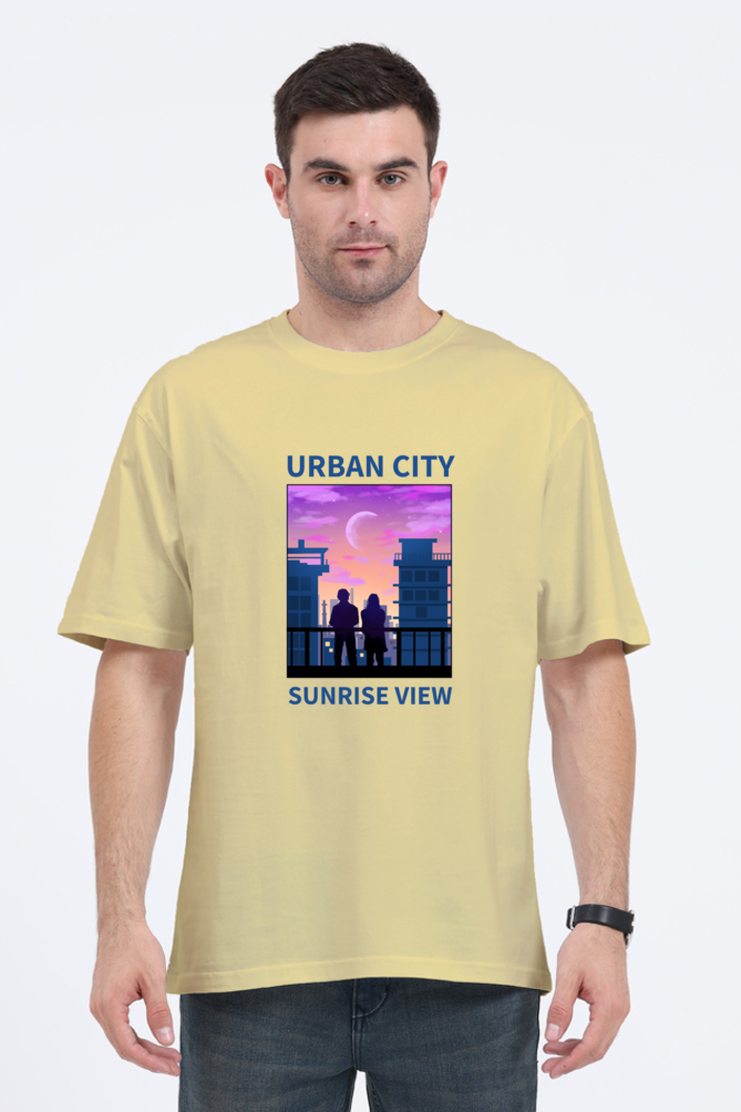 Oversized Streetwear T-shirt (Urban Japanese City)