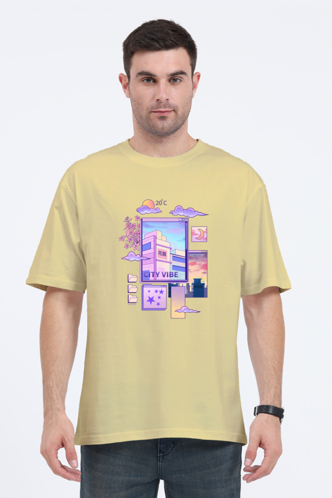 Oversized Streetwear T-shirt (Urban Japanese City)