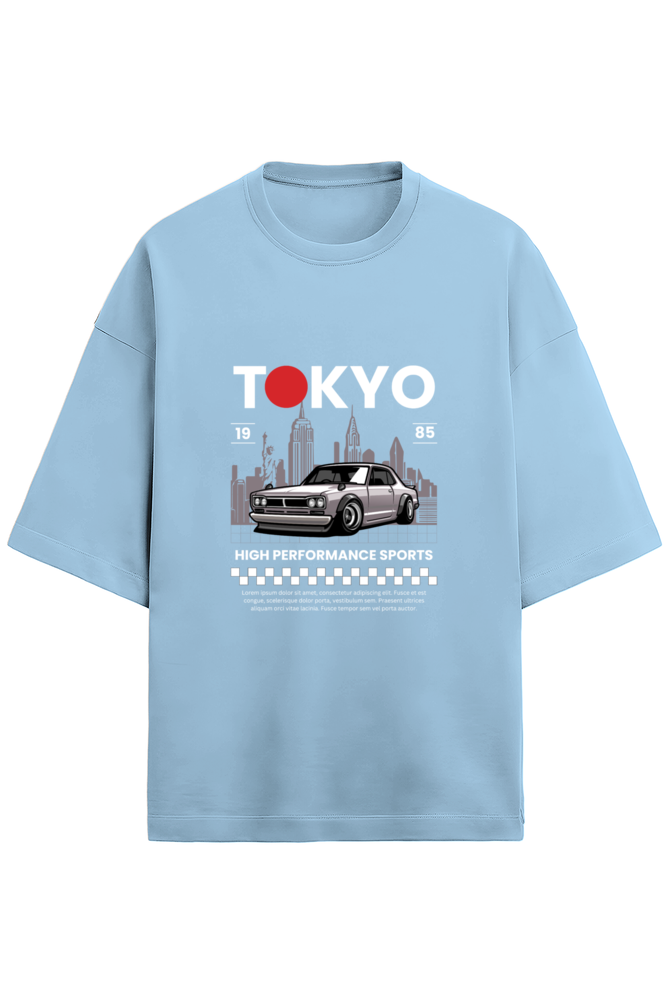 Unisex Terry Oversized  Car T-Shirt