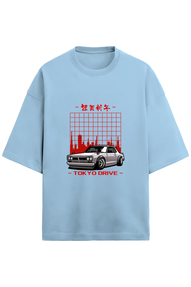 Unisex Terry Oversized  Car T-Shirt