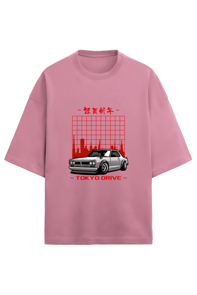 Unisex Terry Oversized  Car T-Shirt