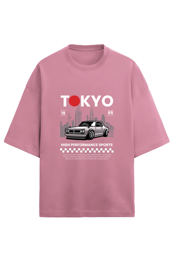 Unisex Terry Oversized  Car T-Shirt