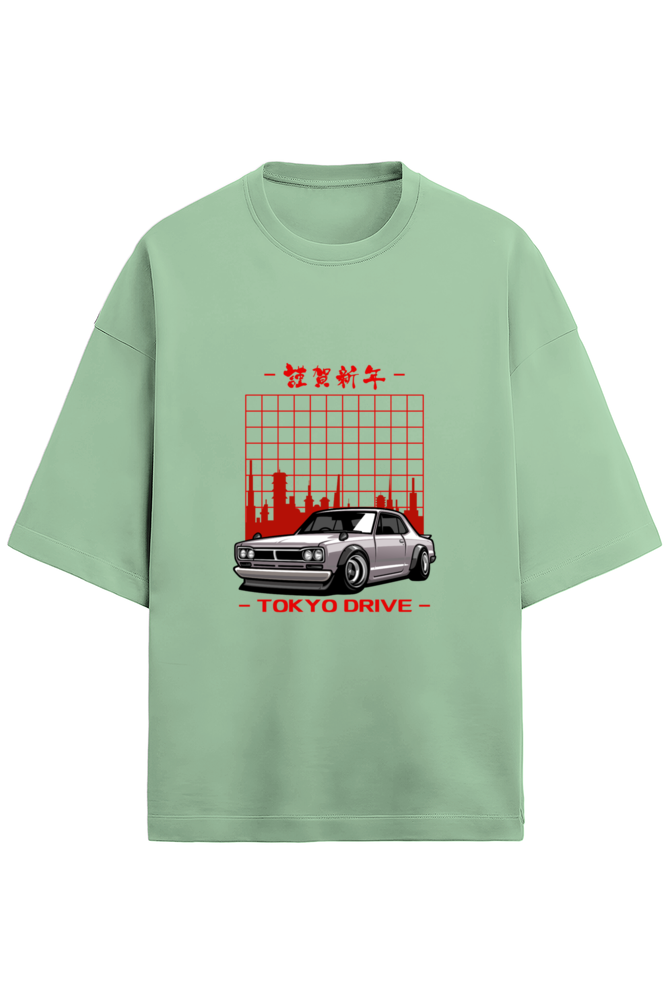 Unisex Terry Oversized  Car T-Shirt